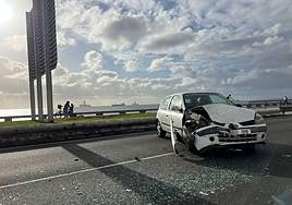 Estado en el que quedó uno de los vehículos implicados.