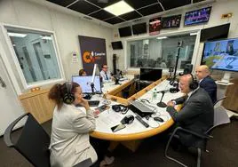 Imagen del debate en Canarias Radio.