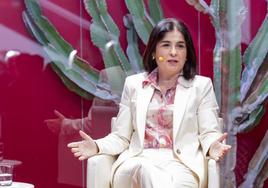 Carolina Darias, alcaldesa de la capital grancanaria, en una imagen de archivo del reciente foro 'Conversaciones con la alcaldesa', celebrado en las instalaciones de Canarias7.