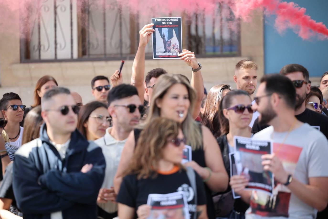 La manifestación de los funcionarios de prisión, en imágenes