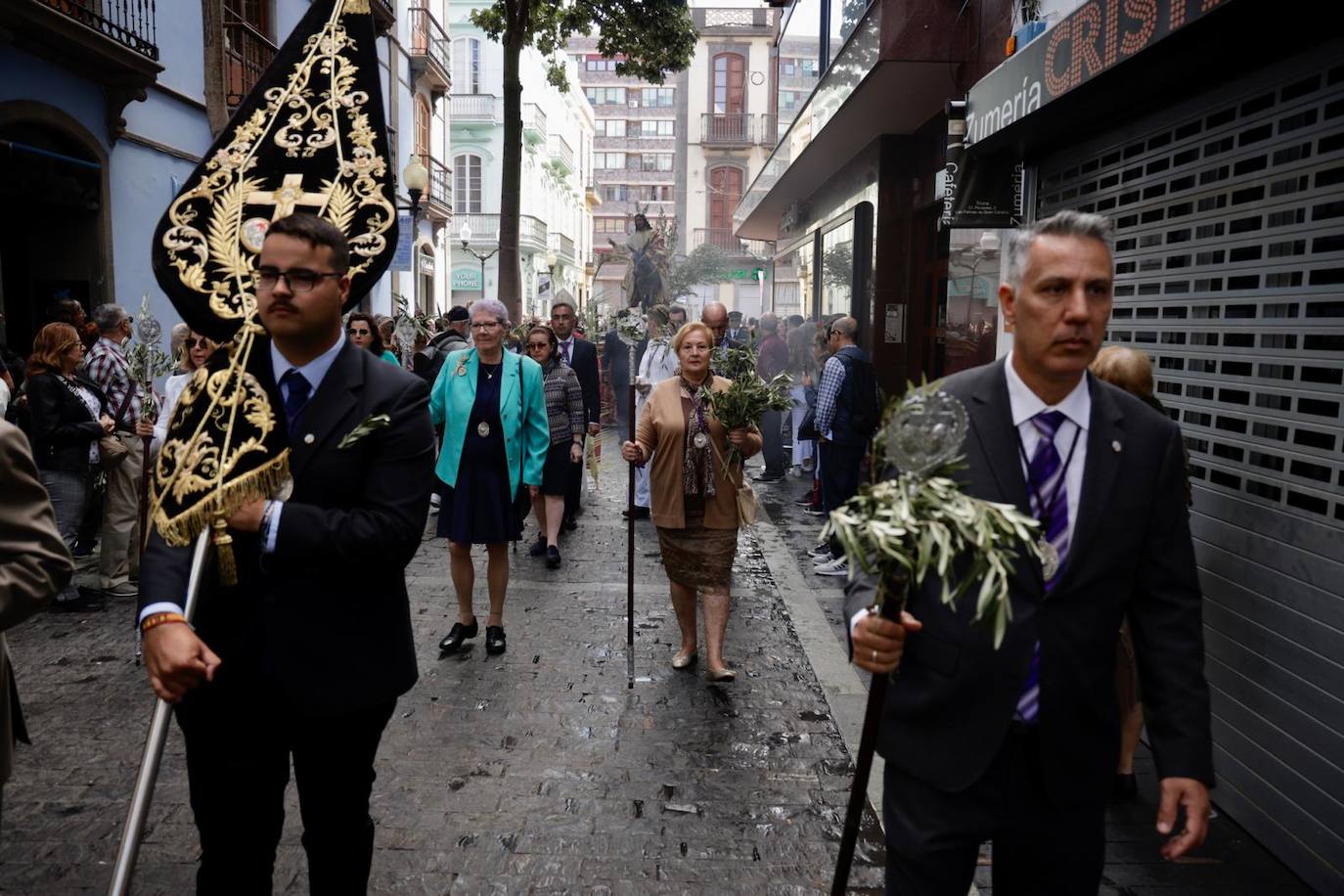 La procesión de La Burrita en la capital grancanaria, en imágenes