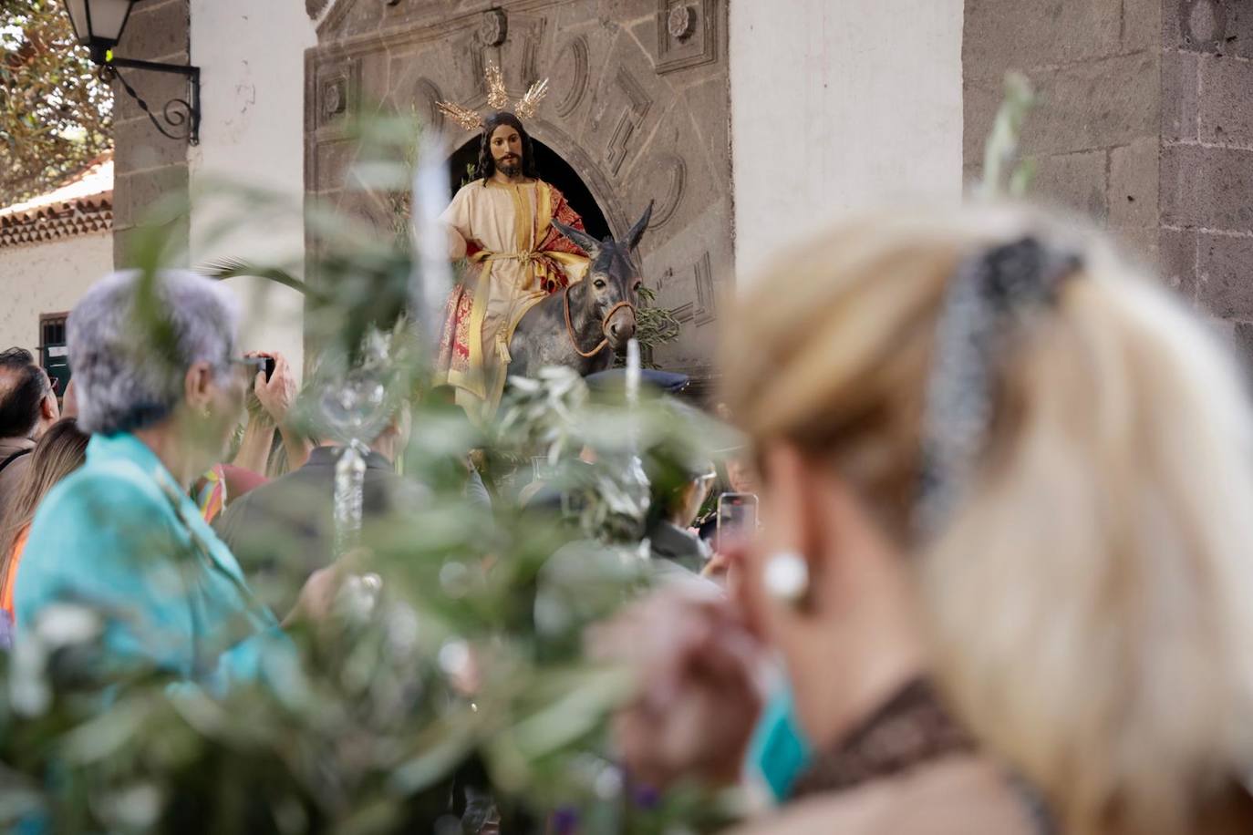 La procesión de La Burrita en la capital grancanaria, en imágenes