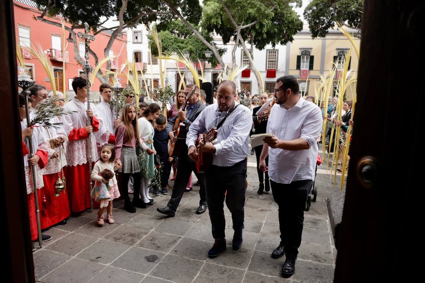 La procesión de La Burrita en la capital grancanaria, en imágenes