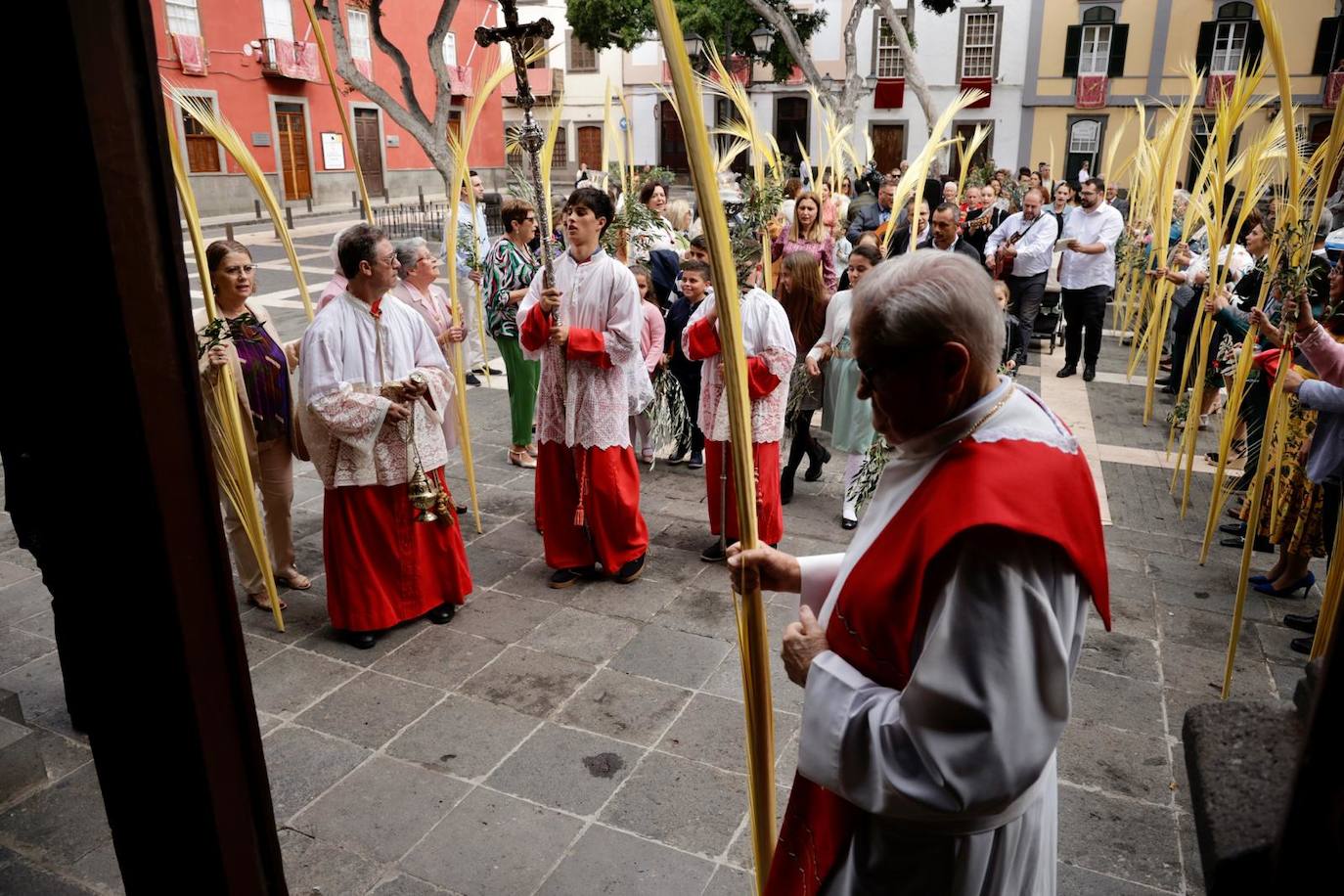 La procesión de La Burrita en la capital grancanaria, en imágenes