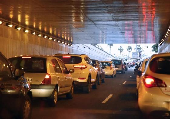 Imagen del túnel Julio Luengo en la capital grancanaria.