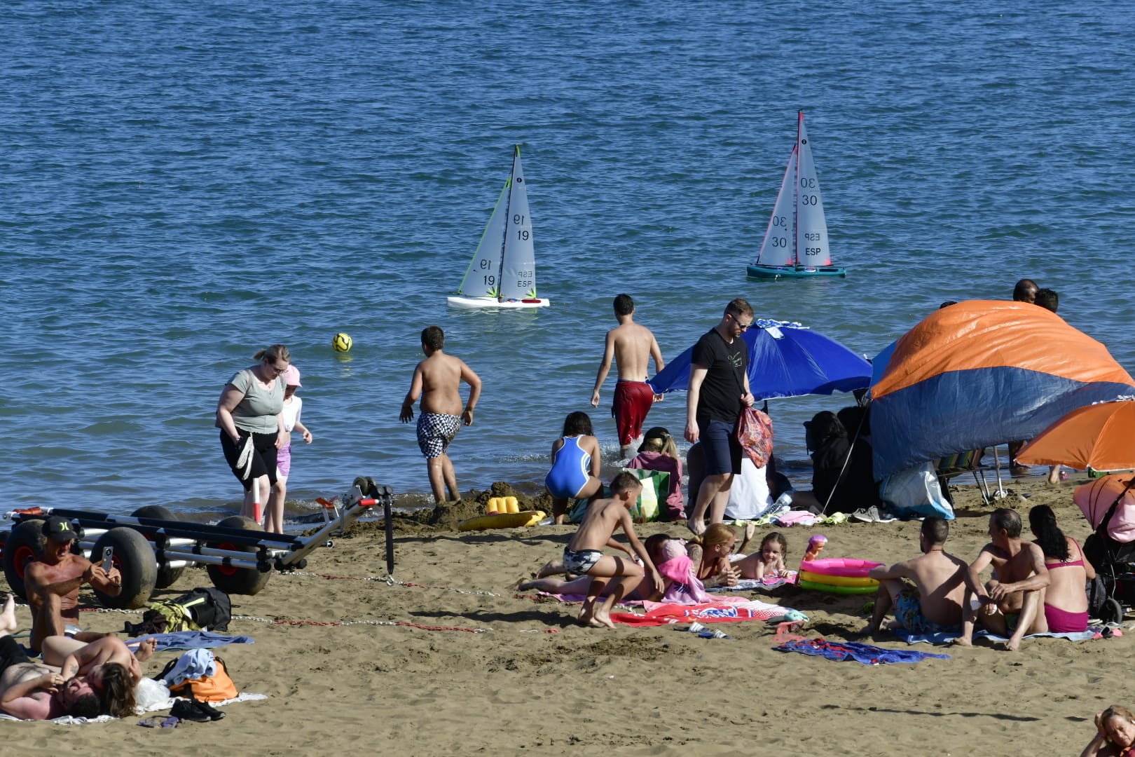 Las playas de Gran Canaria, a rebosar este fin de semana