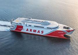 El fast ferry más moderno del Grupo Armas Trasmediterránea viaja los fines de semana a Morro Jable