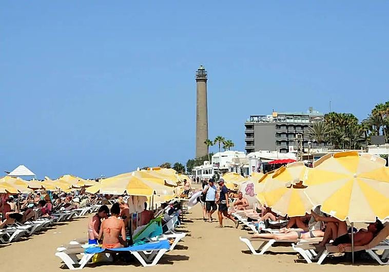 Imagen de la playa de Maspalomas.