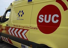 Una ambulancia del SUC.