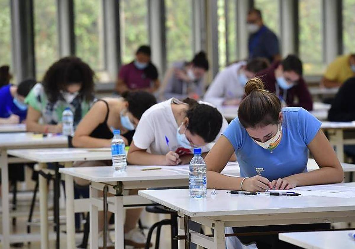 Imagen de archivo durante las pruebas de acceso a la universidad en la ULPGC.