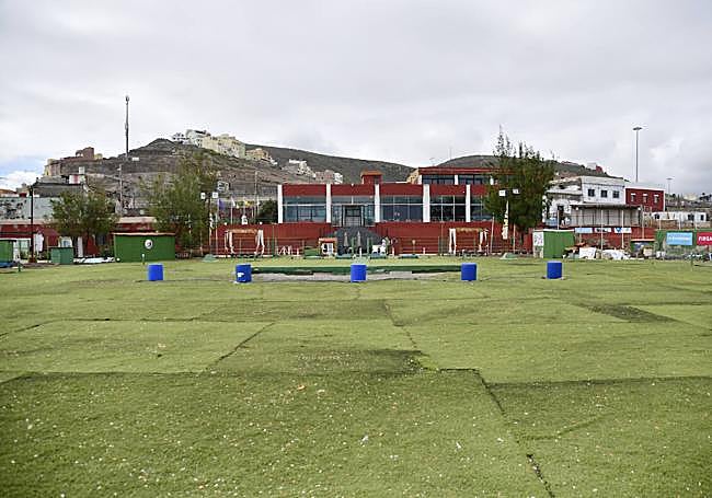 Pista de tiro del club.