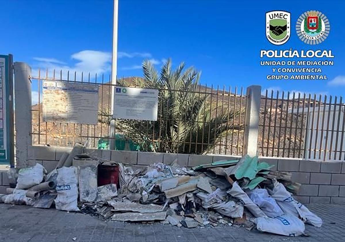 Pillado infraganti en El Sebadal mientras vertía residuos altamente tóxicos