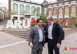 Juan Jesús Facundo y Fernando Clavijo, recientemente en Arucas.