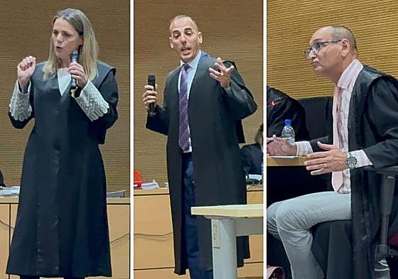 Imagenes de la fiscal y los abogados del crimen de Nono durante el juicio celebrado en la capital grancanaria.
