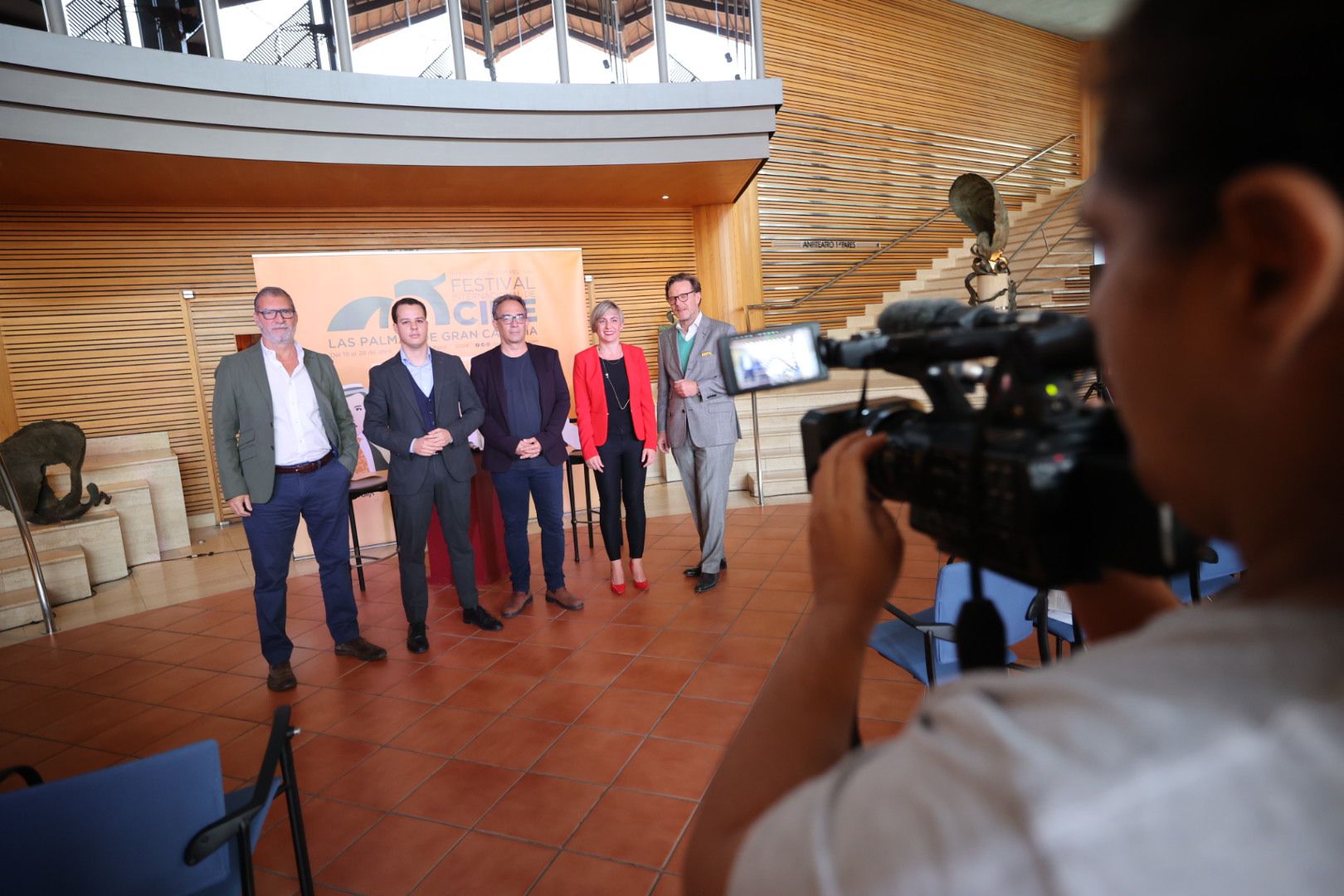La presentación del Festival Internacional de Cine de la capital grancanaria, en imágenes