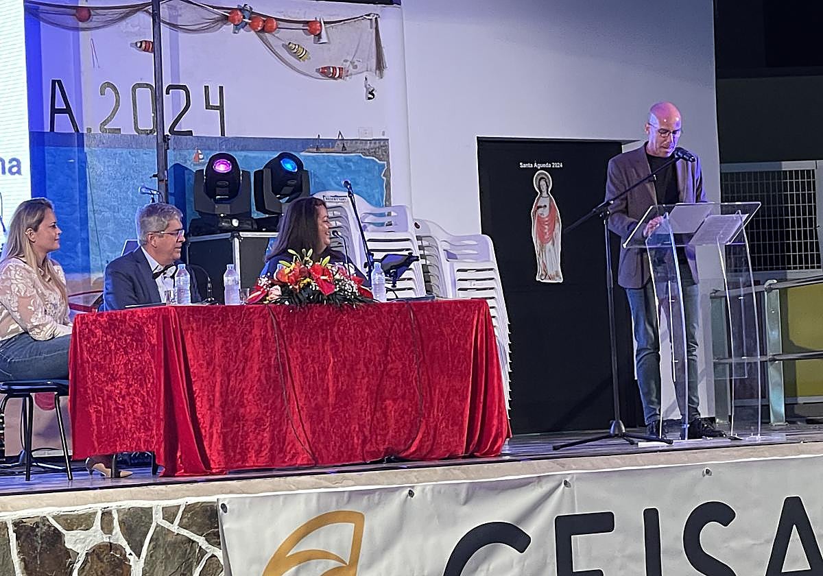 Un momento del pregón.