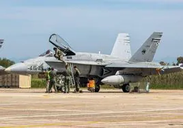 El Ala 46 de la base aérea de Gando despliega sus F-18 en el ejercicio Iniochos de Grecia