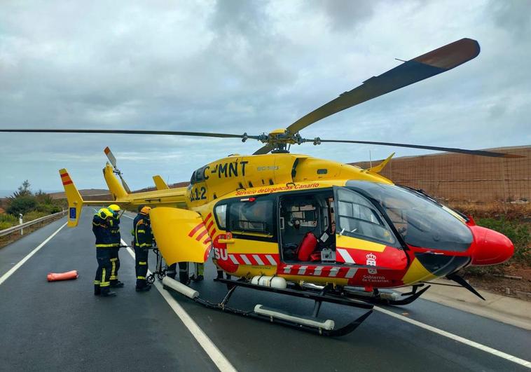 Fuerteventura, Base Del Tercer Helicóptero Medicalizado De Canarias 