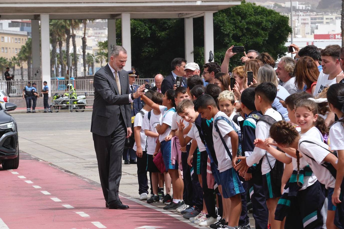 Así fueron recibidos los reyes en Las Palmas de Gran Canaria