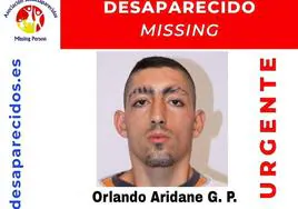 Cartel de búsqueda de Orlando Aridane.