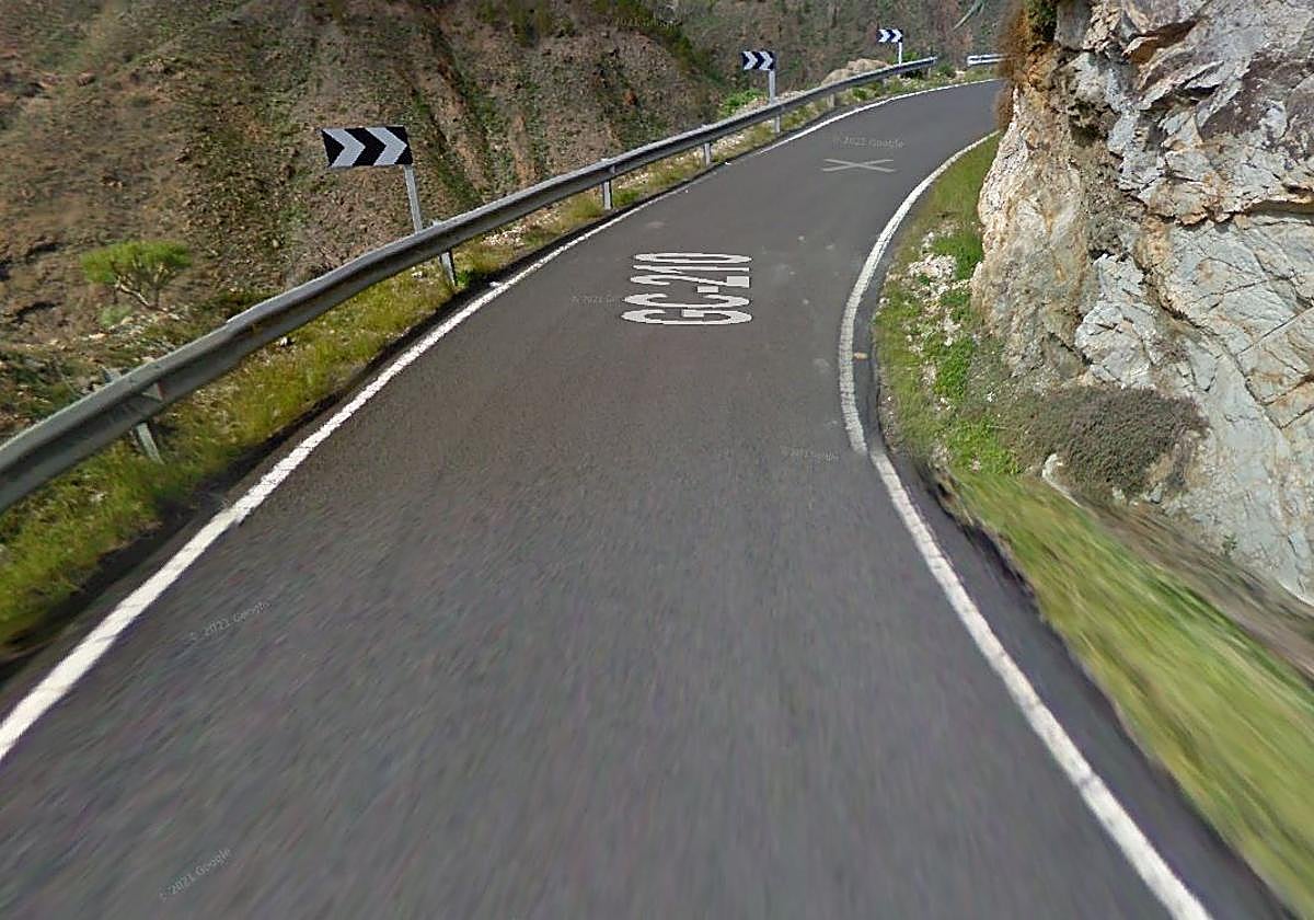 Carretera GC-210.
