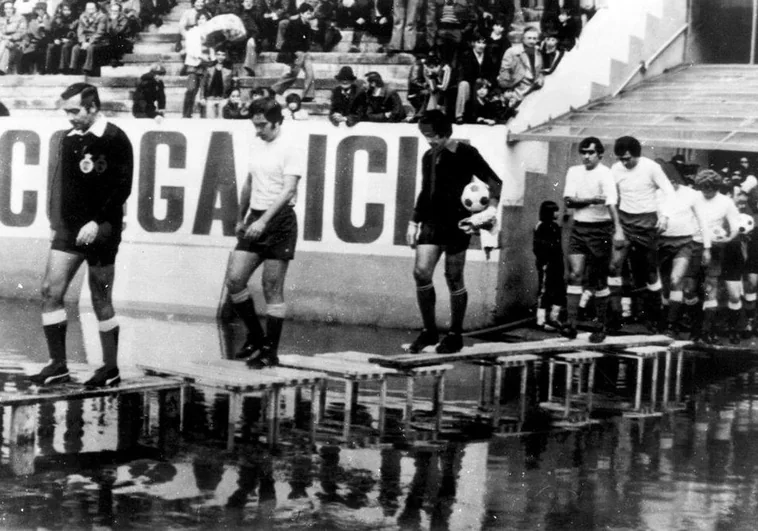 La UD en Balaídos: waterpolo en 1976, un cese por orden judicial y bautismos de Aythami y Roque