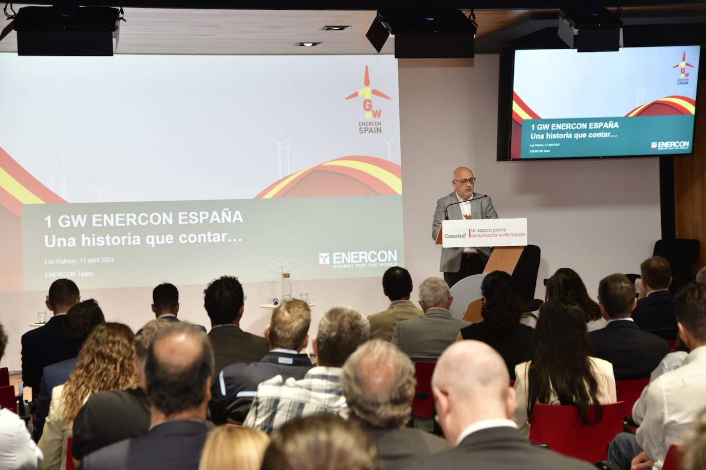 Enercon celebra en CANARIAS7 su primer gigavatio de potencia instalada en España
