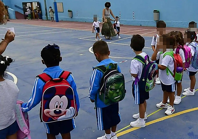 Imagen de archivo de alumnado de una centro público en Gran Canaria.