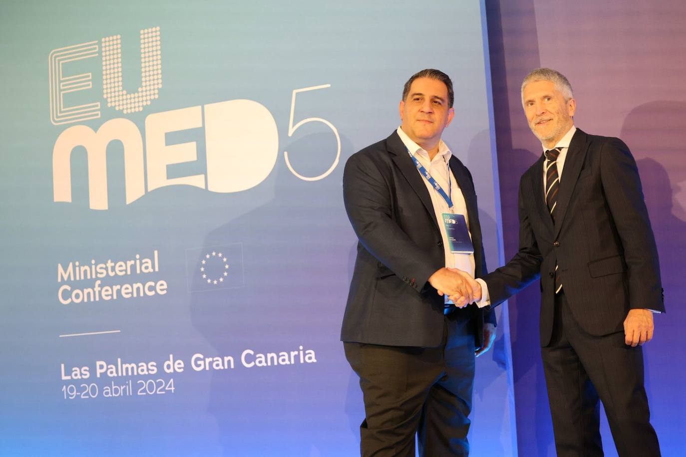 Las imágenes de los ministros del Interior y Migración en Las Palmas de Gran Canaria