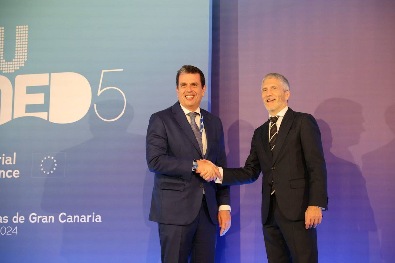 Las imágenes de los ministros del Interior y Migración en Las Palmas de Gran Canaria