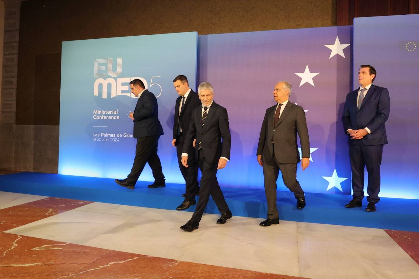 Las imágenes de los ministros del Interior y Migración en Las Palmas de Gran Canaria