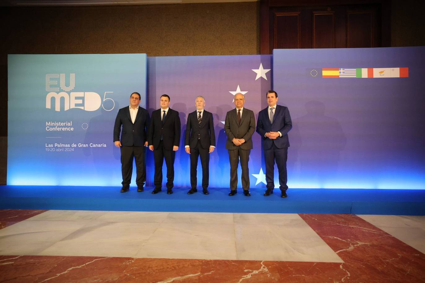 Las imágenes de los ministros del Interior y Migración en Las Palmas de Gran Canaria