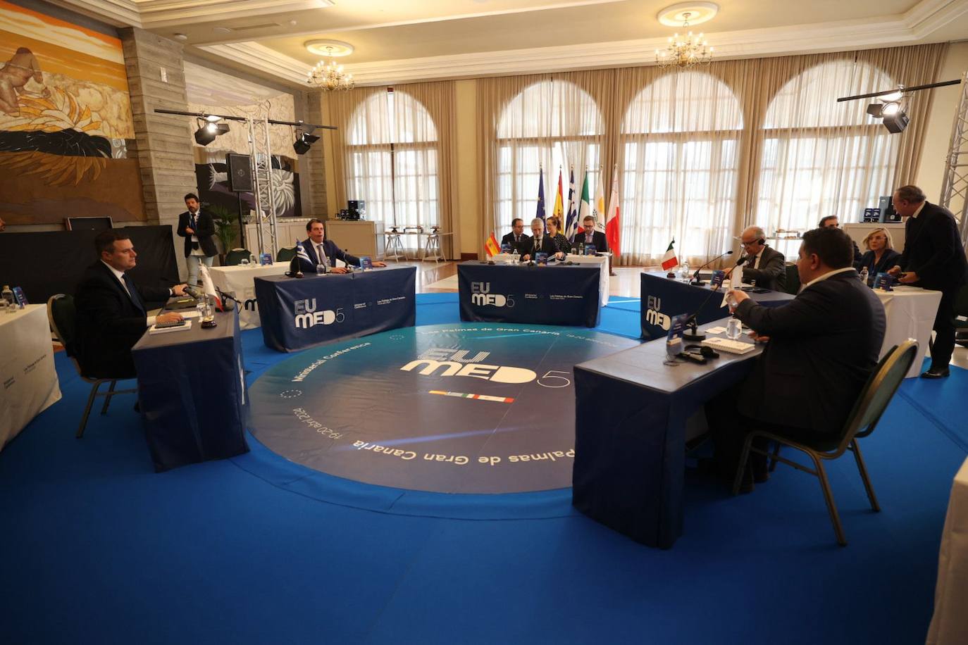 Las imágenes de los ministros del Interior y Migración en Las Palmas de Gran Canaria