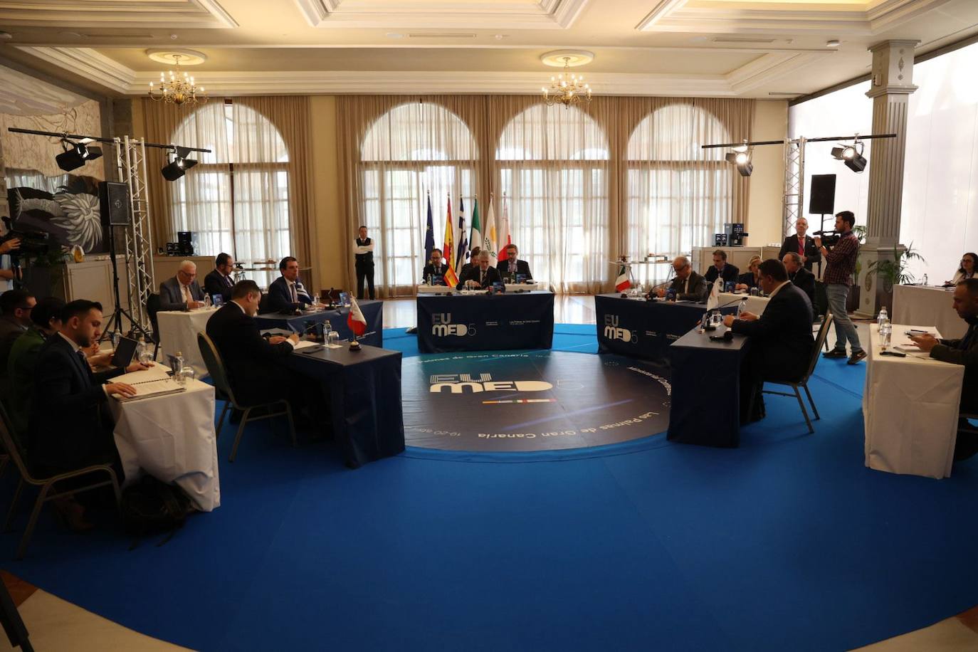 Las imágenes de los ministros del Interior y Migración en Las Palmas de Gran Canaria