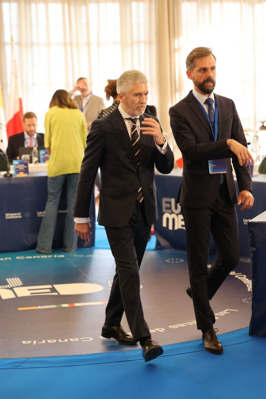 Las imágenes de los ministros del Interior y Migración en Las Palmas de Gran Canaria