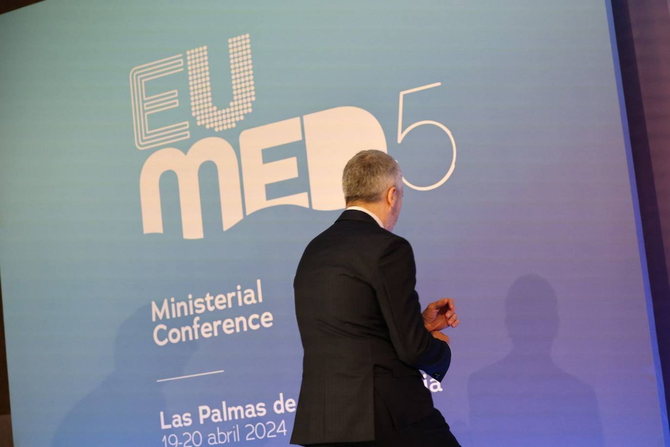 Las imágenes de los ministros del Interior y Migración en Las Palmas de Gran Canaria