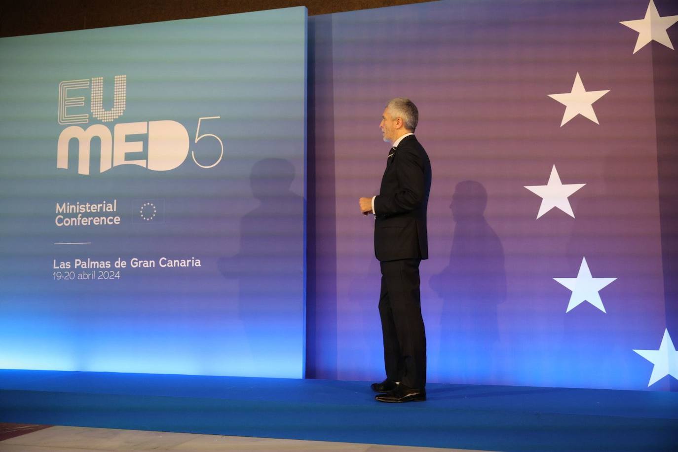 Las imágenes de los ministros del Interior y Migración en Las Palmas de Gran Canaria