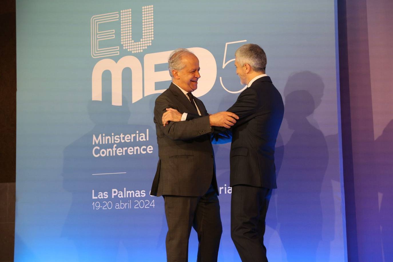 Las imágenes de los ministros del Interior y Migración en Las Palmas de Gran Canaria