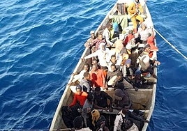 Imagen de la patera que llegó a El Hierro en las últimas horas.