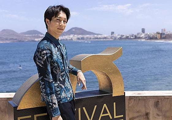 Tanaka Toshihiko, este miércoles, en el festival de la capital grancanaria.