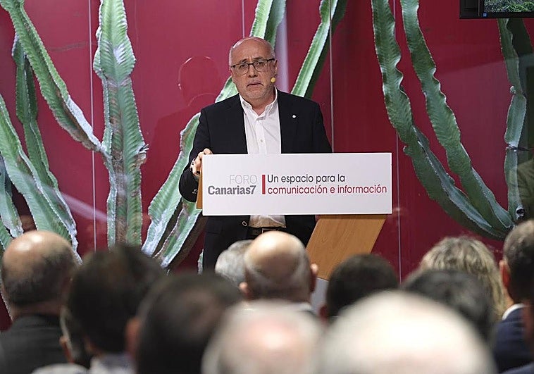 Antonio Morales, en el encuentro 'Gran Canaria, una década de transformación' celebrado en la sede de CANARIAS7.