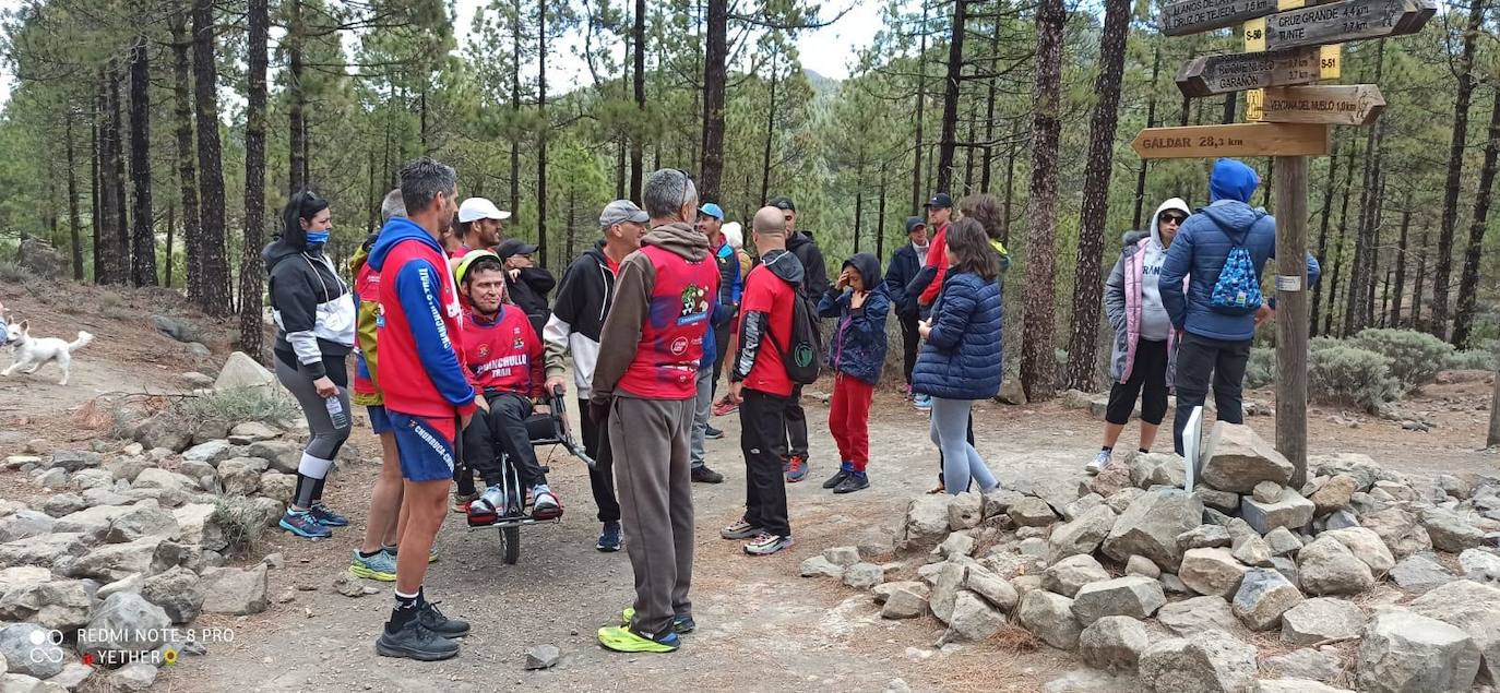 El viaje de Agustín hasta la Ventana del Nublo, en imágenes