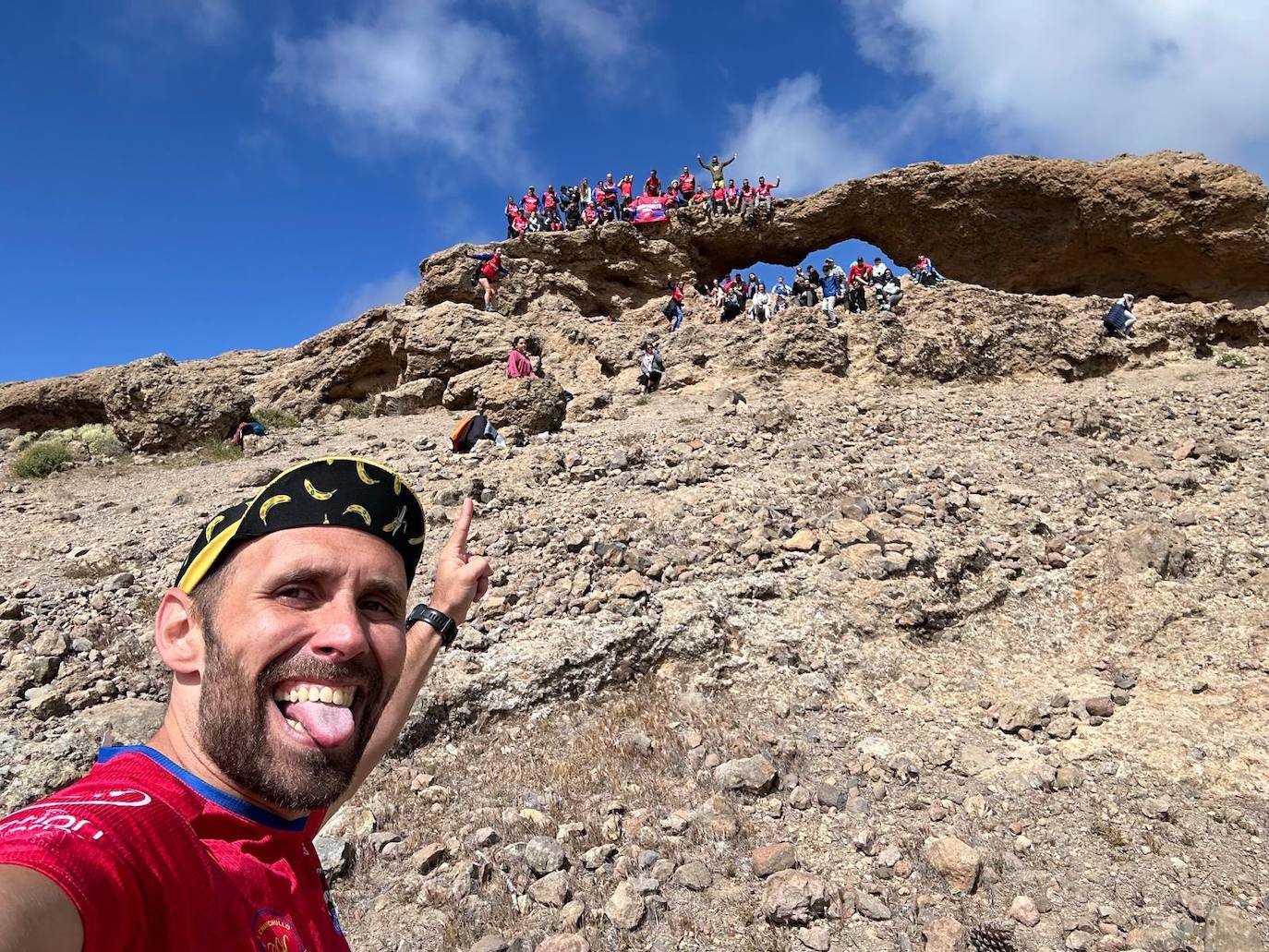 El viaje de Agustín hasta la Ventana del Nublo, en imágenes