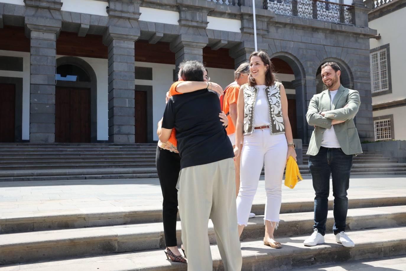El Ayuntamiento de Las Palmas de Gran Canaria recibe al SF Hidramar
