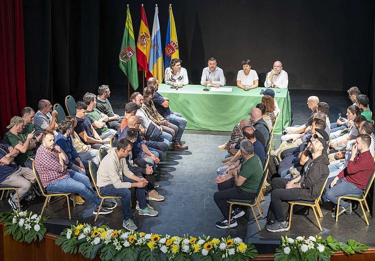 Momento de la asamblea de cocineros celebrada en Gáldar.