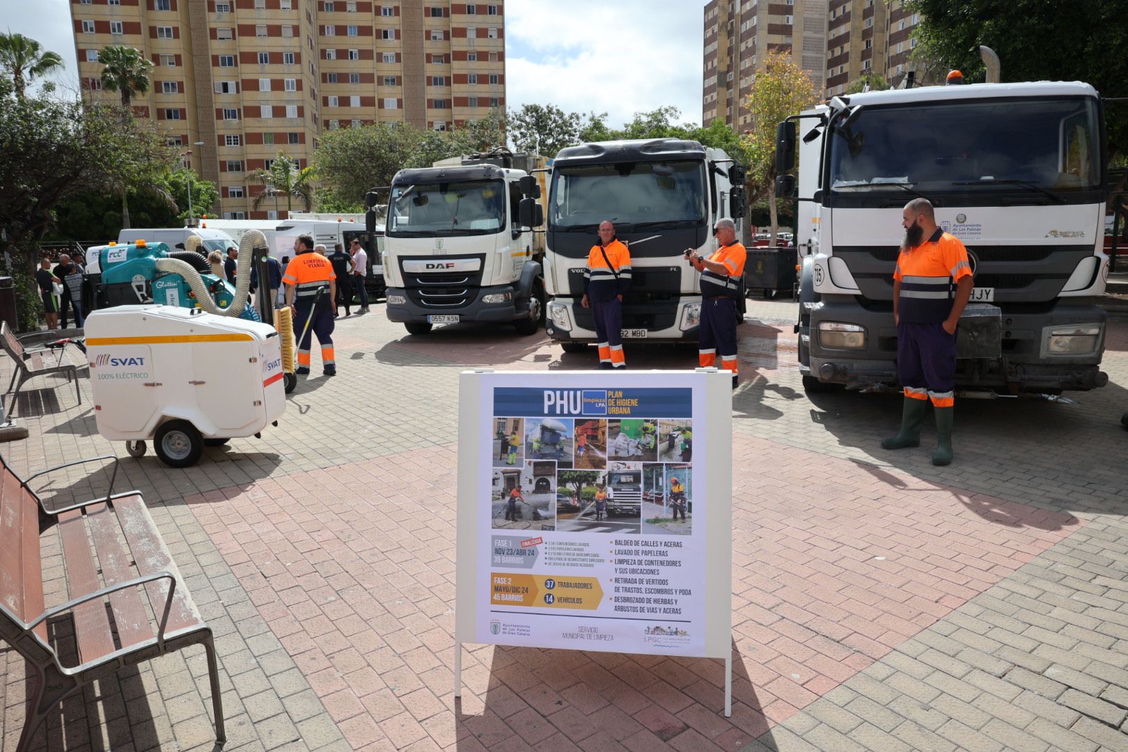 Darias presenta la II fase del Plan de Higiene Urbana