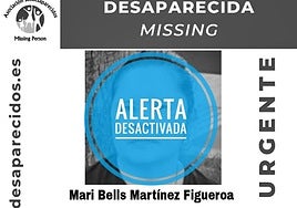 Desactivan la alerta de la desaparición de Mari Bells Martínez en el sur de Tenerife