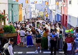 Folclore y huevos duros para celebrar la romería de San Isidro en Gáldar