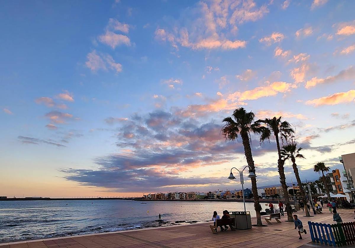 Bonito atardecer en Gran Canaria.