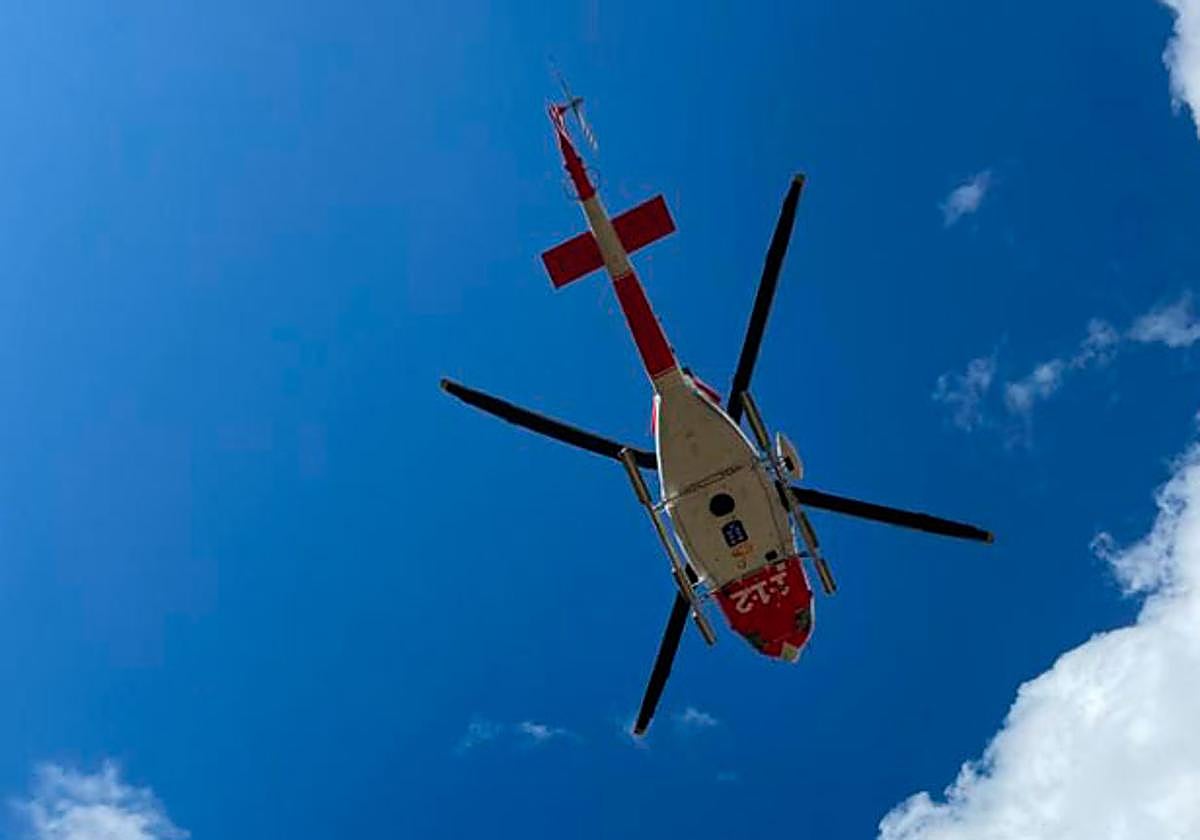 Imagen de un helicóptero del 112 de Canarias.